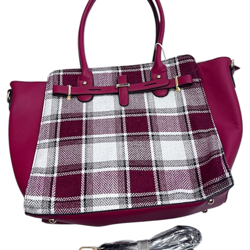 ALYSSA RED VEGAN TOTE